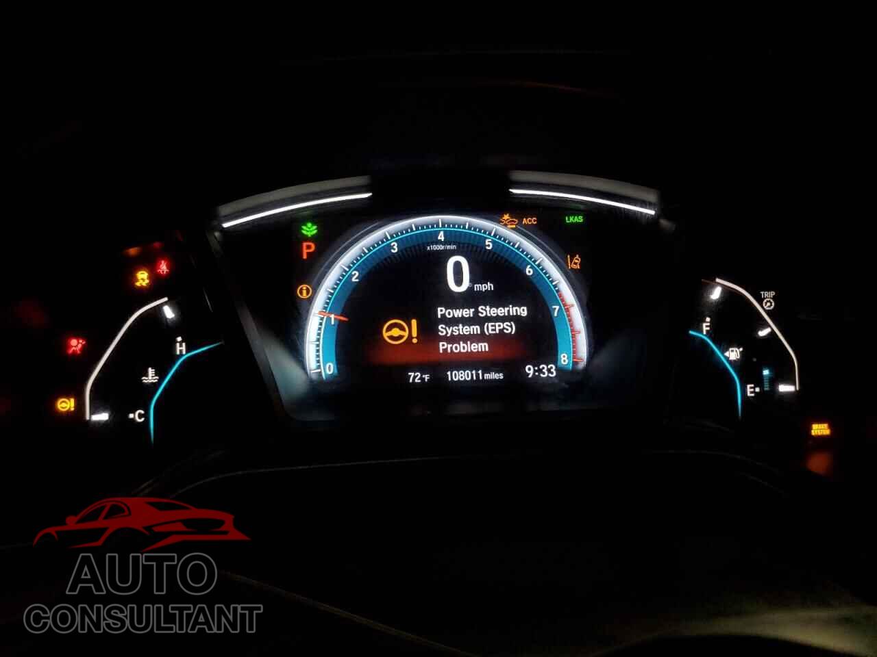 HONDA CIVIC 2019 - 2HGFC2F63KH558465