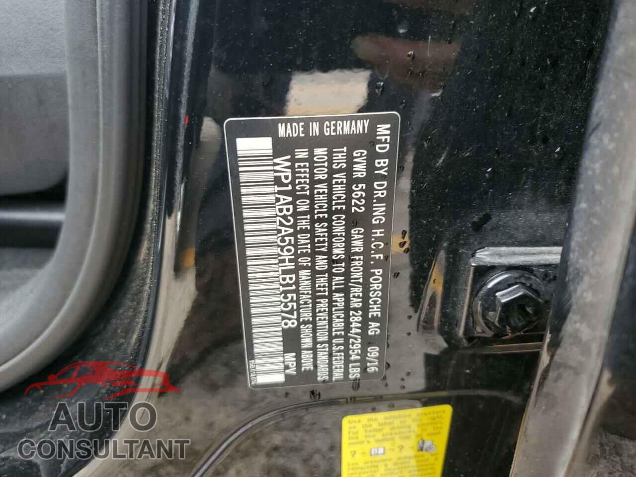 PORSCHE MACAN 2017 - WP1AB2A59HLB15578