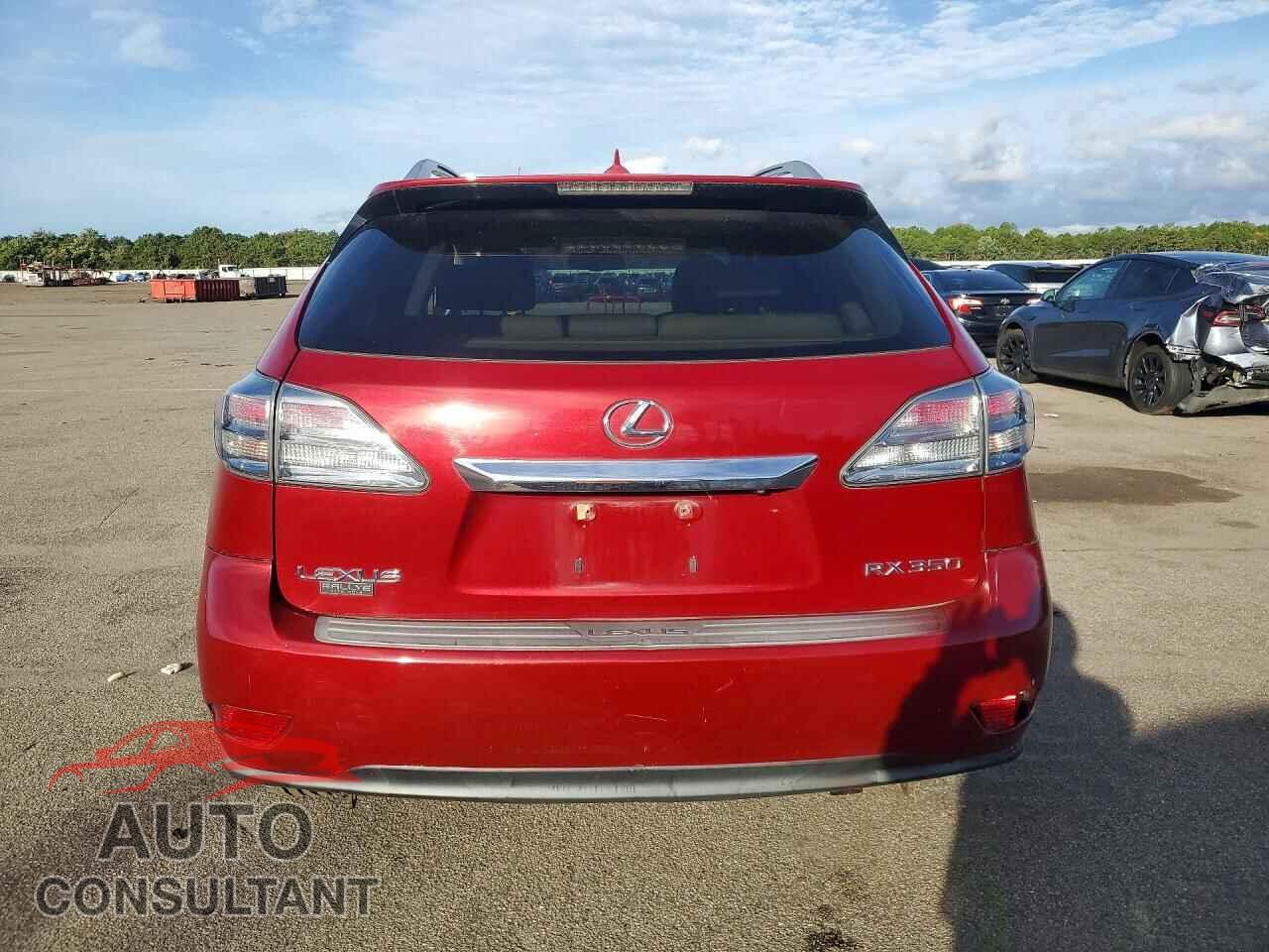 LEXUS RX350 2010 - 2T2BK1BA8AC039503