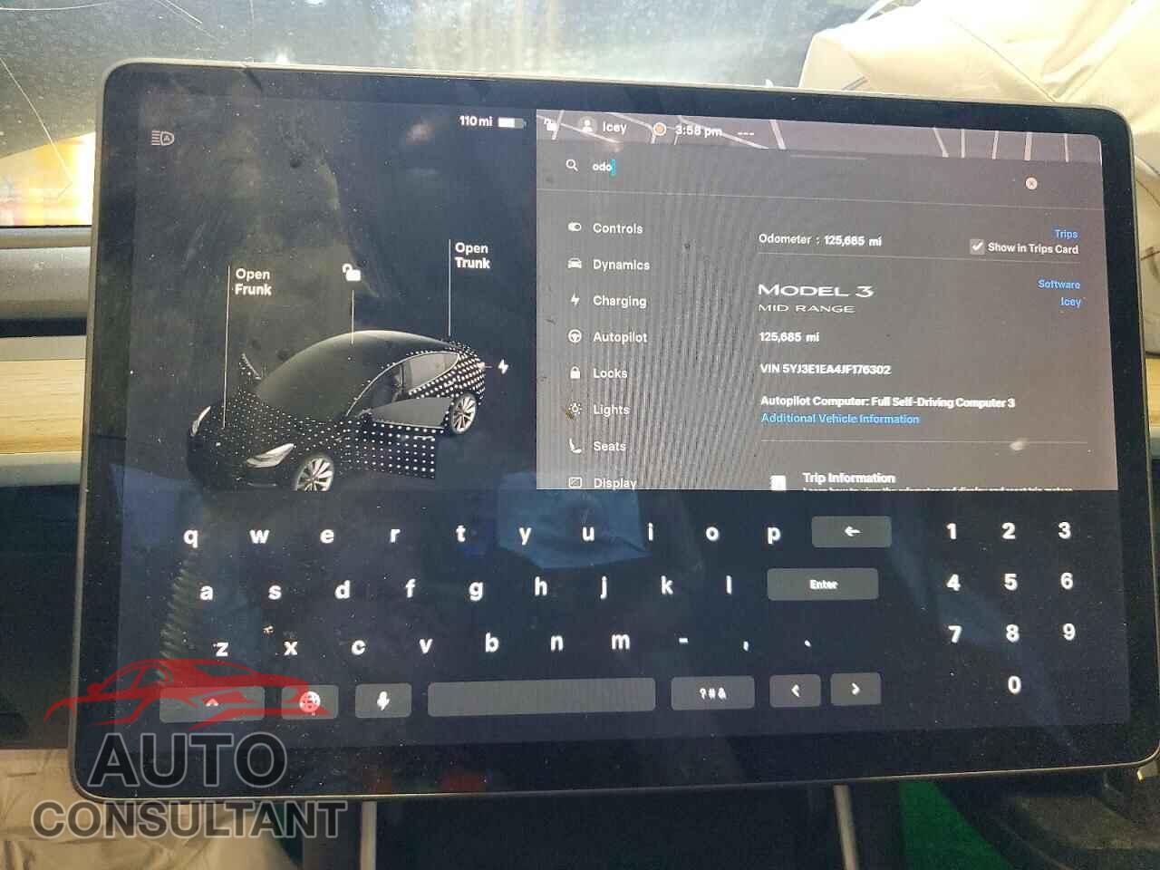 TESLA MODEL 3 2018 - 5YJ3E1EA4JF176302