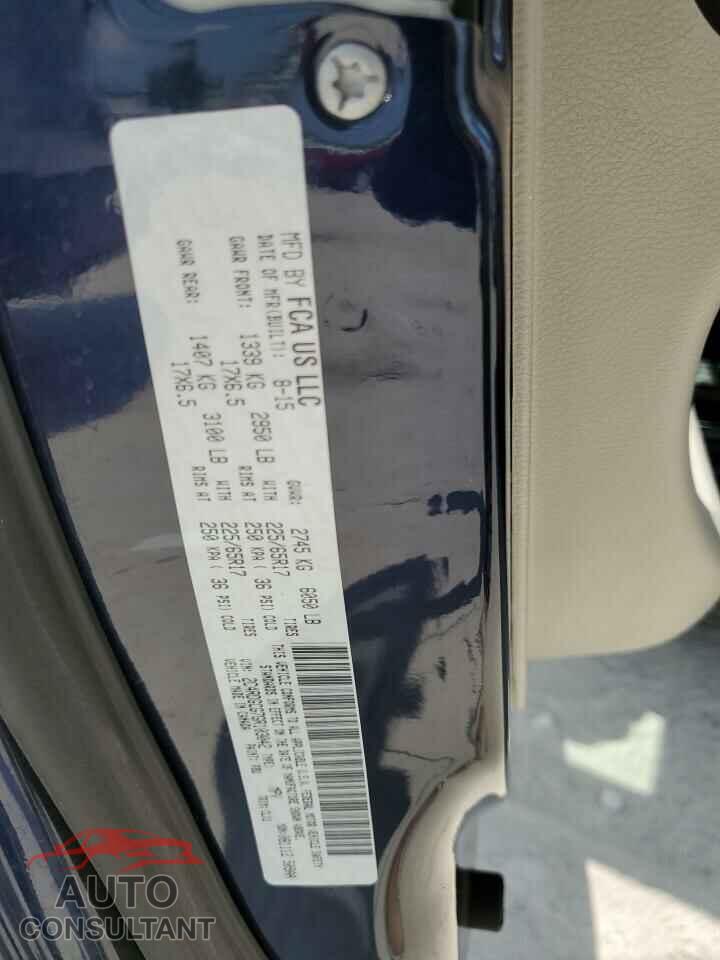 DODGE CARAVAN 2016 - 2C4RDGCG7GR103042