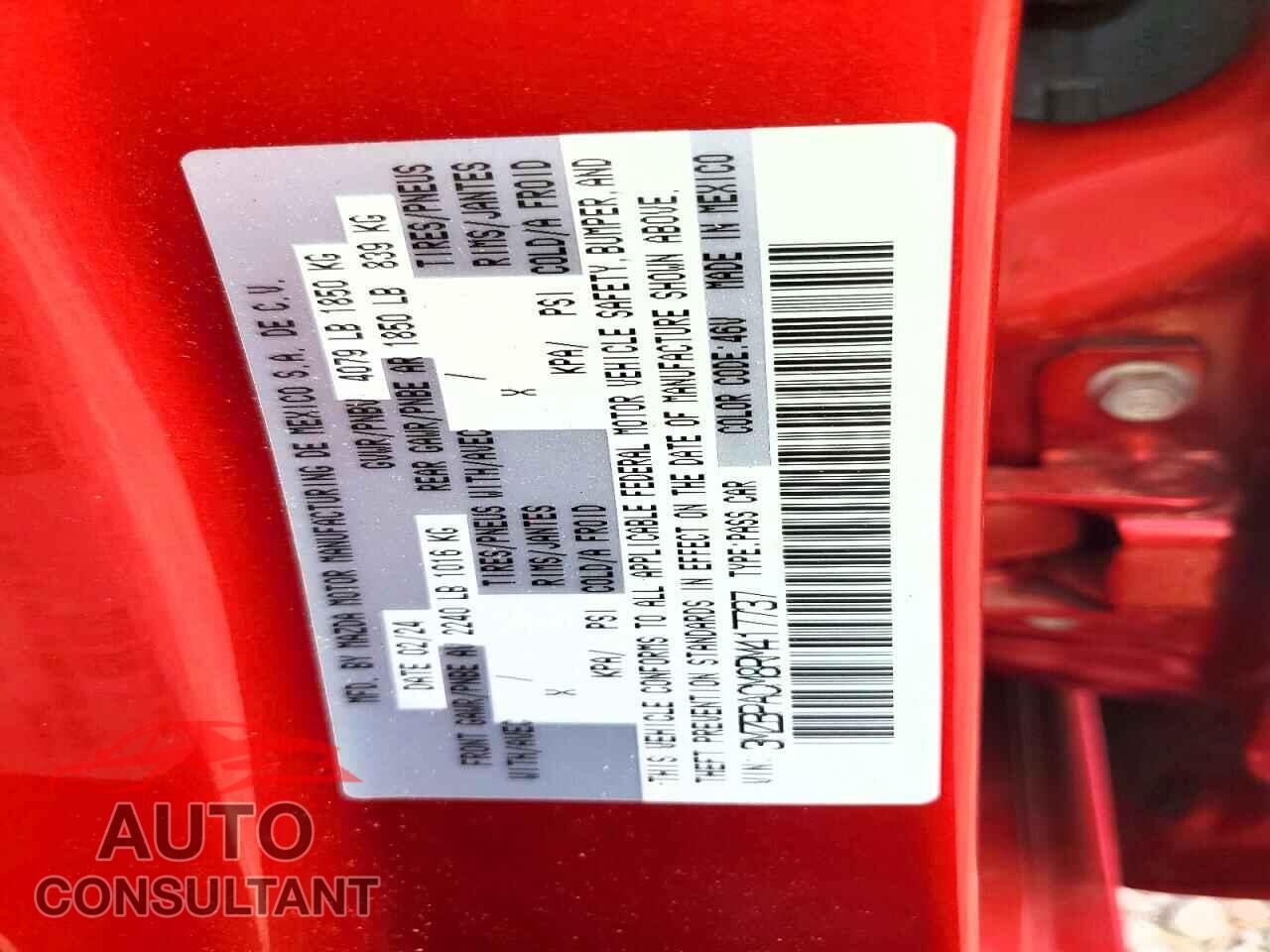 MAZDA 3 2024 - 3MZBPACM8RM417737