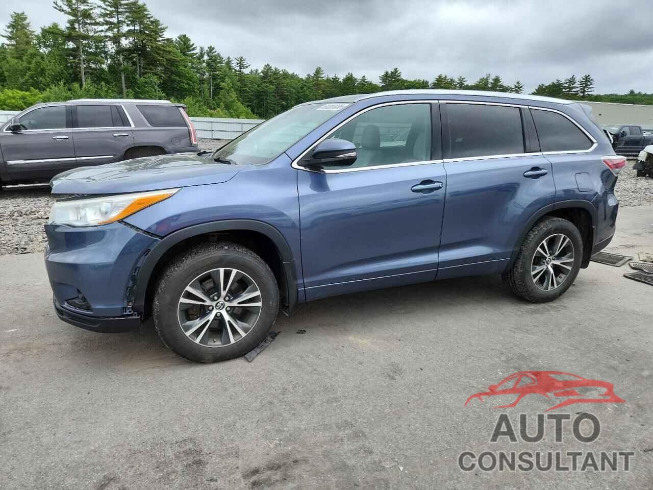 TOYOTA HIGHLANDER 2016 - 5TDJKRFH5GS326917