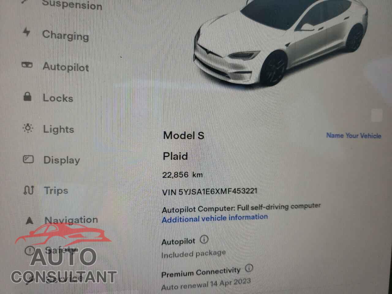 TESLA MODEL S 2021 - 5YJSA1E6XMF453221