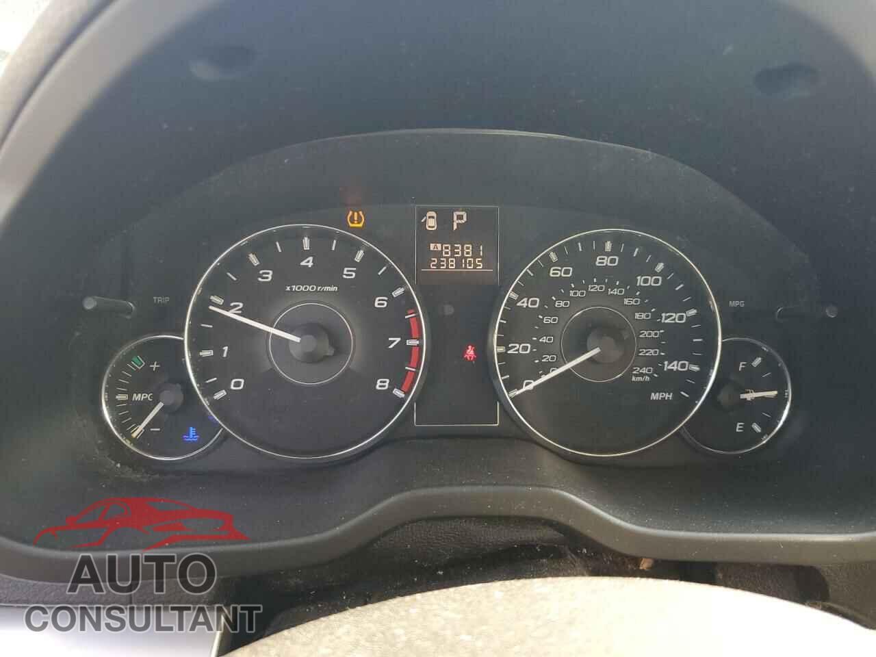 SUBARU OUTBACK 2012 - 4S4BRBBC9C3298824