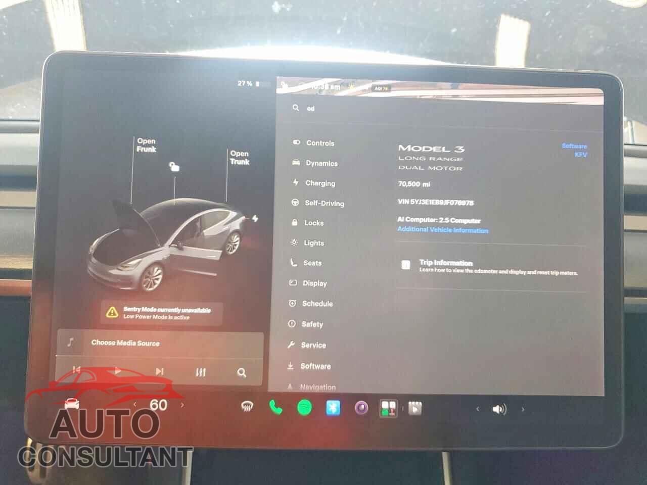 TESLA MODEL 3 2018 - 5YJ3E1EB9JF076978