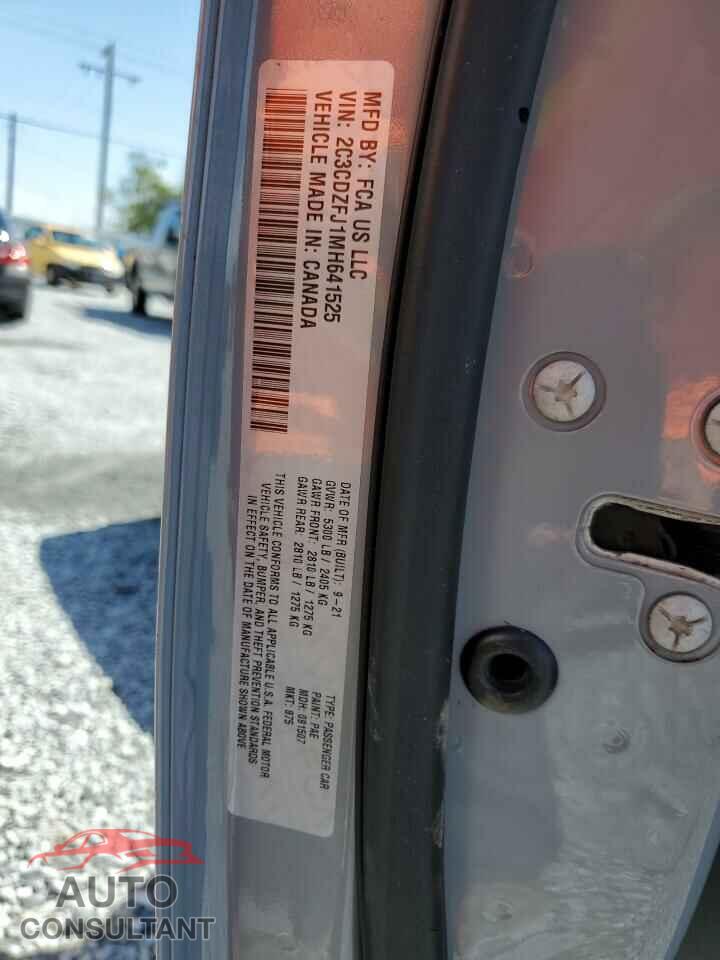 DODGE CHALLENGER 2021 - 2C3CDZFJ1MH641525