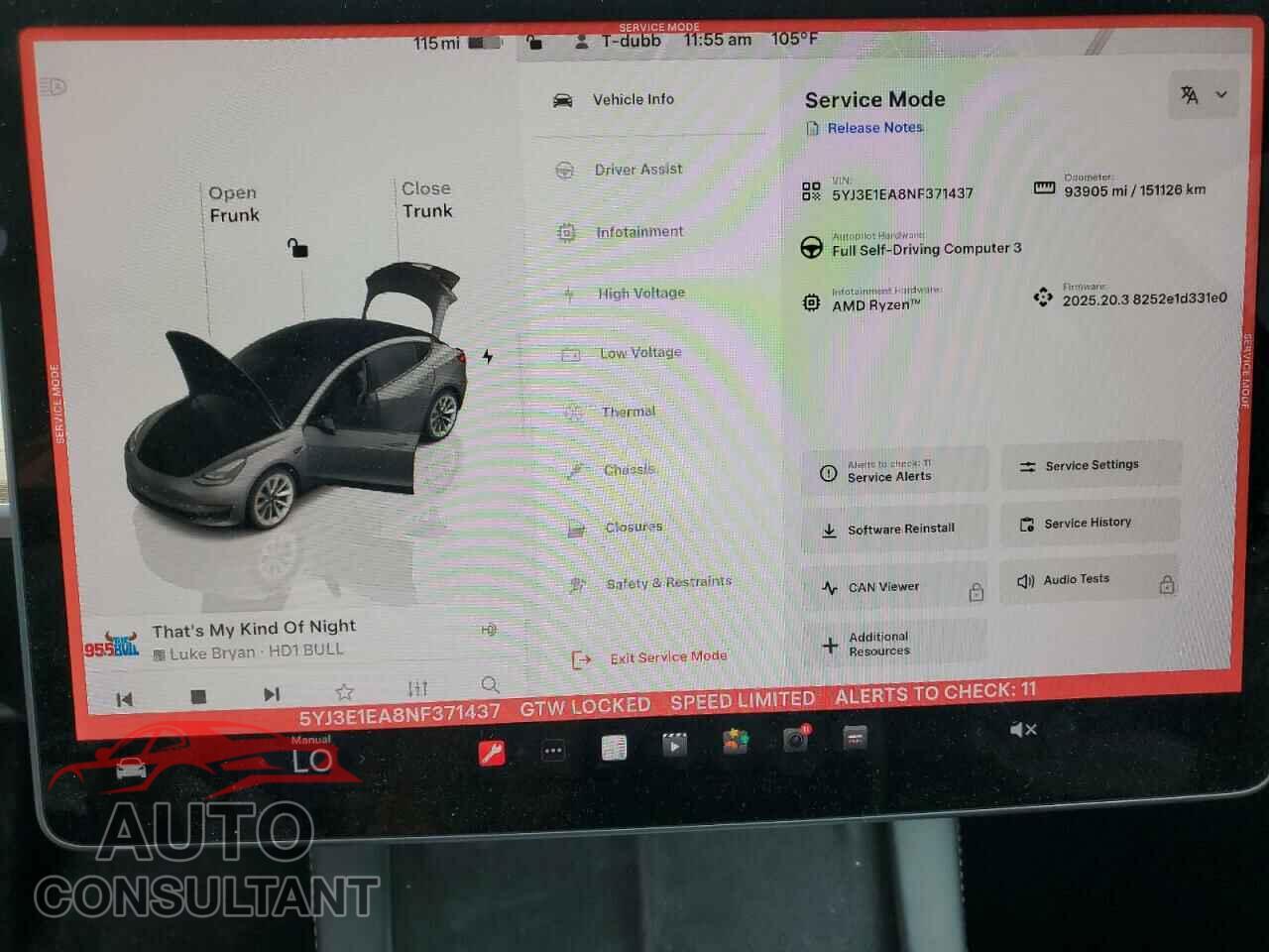 TESLA MODEL 3 2022 - 5YJ3E1EA8NF371437