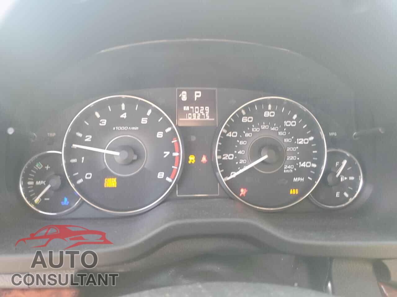 SUBARU OUTBACK 2012 - 4S4BRBGCXC3260754