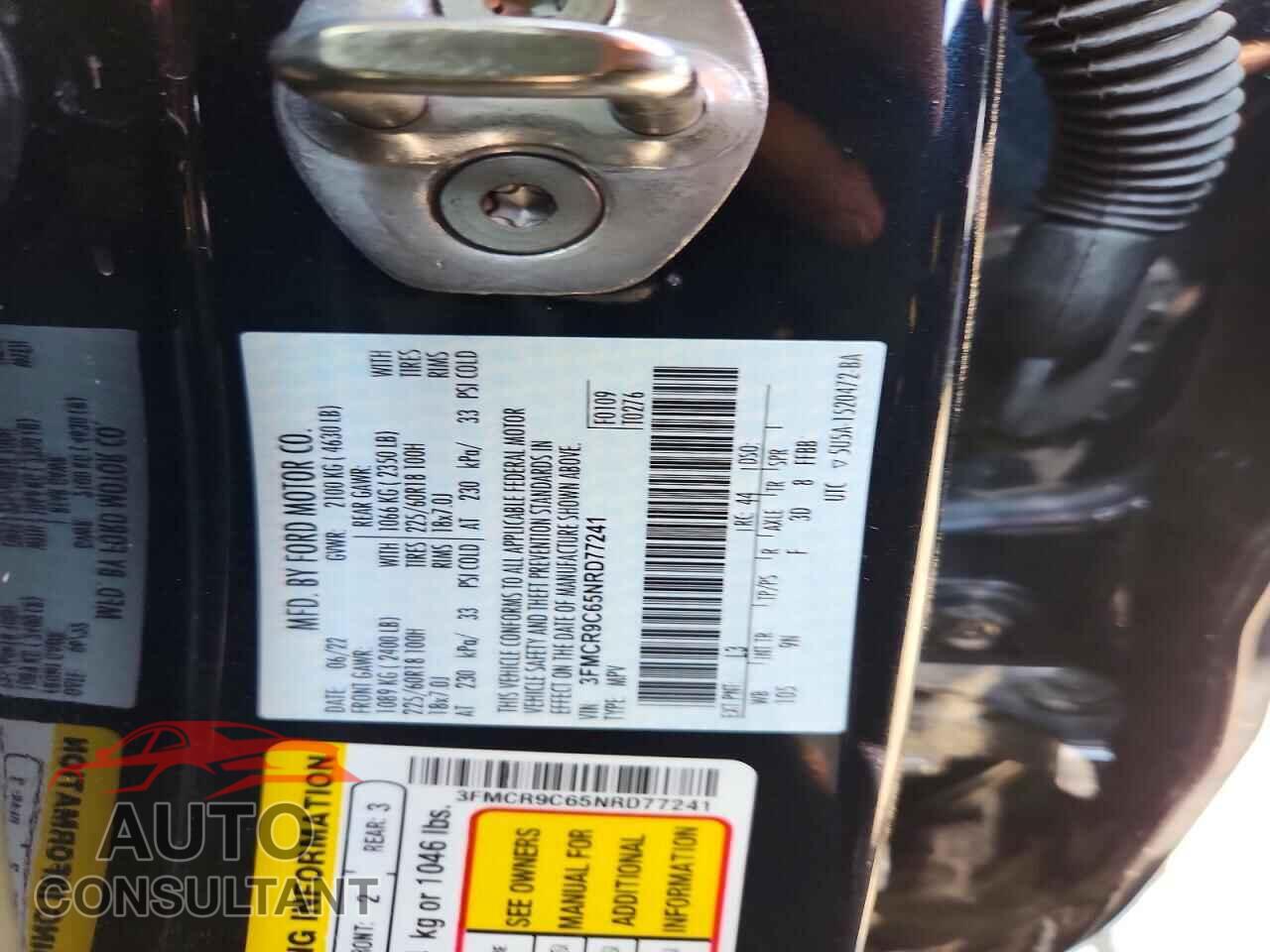 FORD BRONCO 2022 - 3FMCR9C65NRD77241