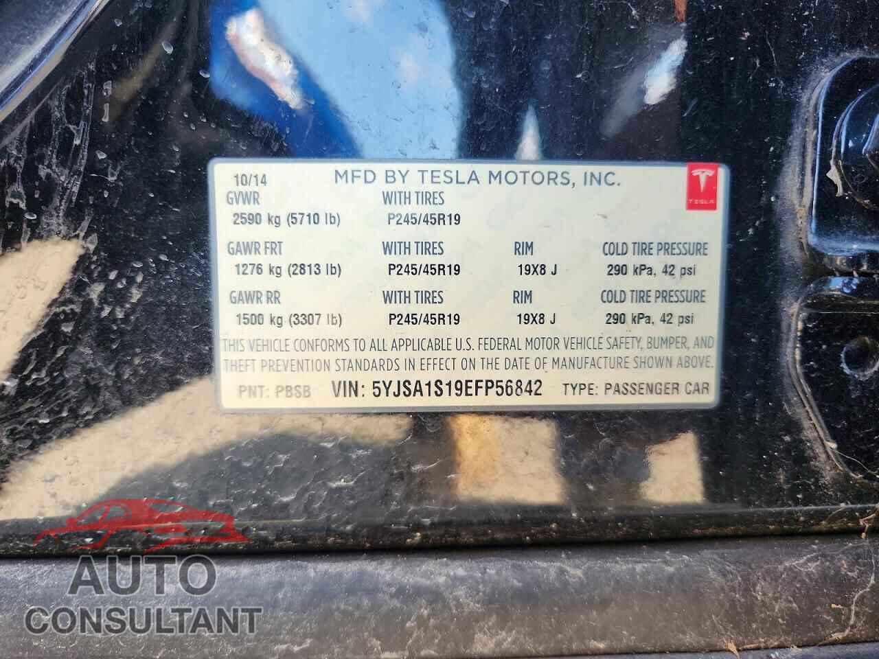TESLA MODEL S 2014 - 5YJSA1S19EFP56842