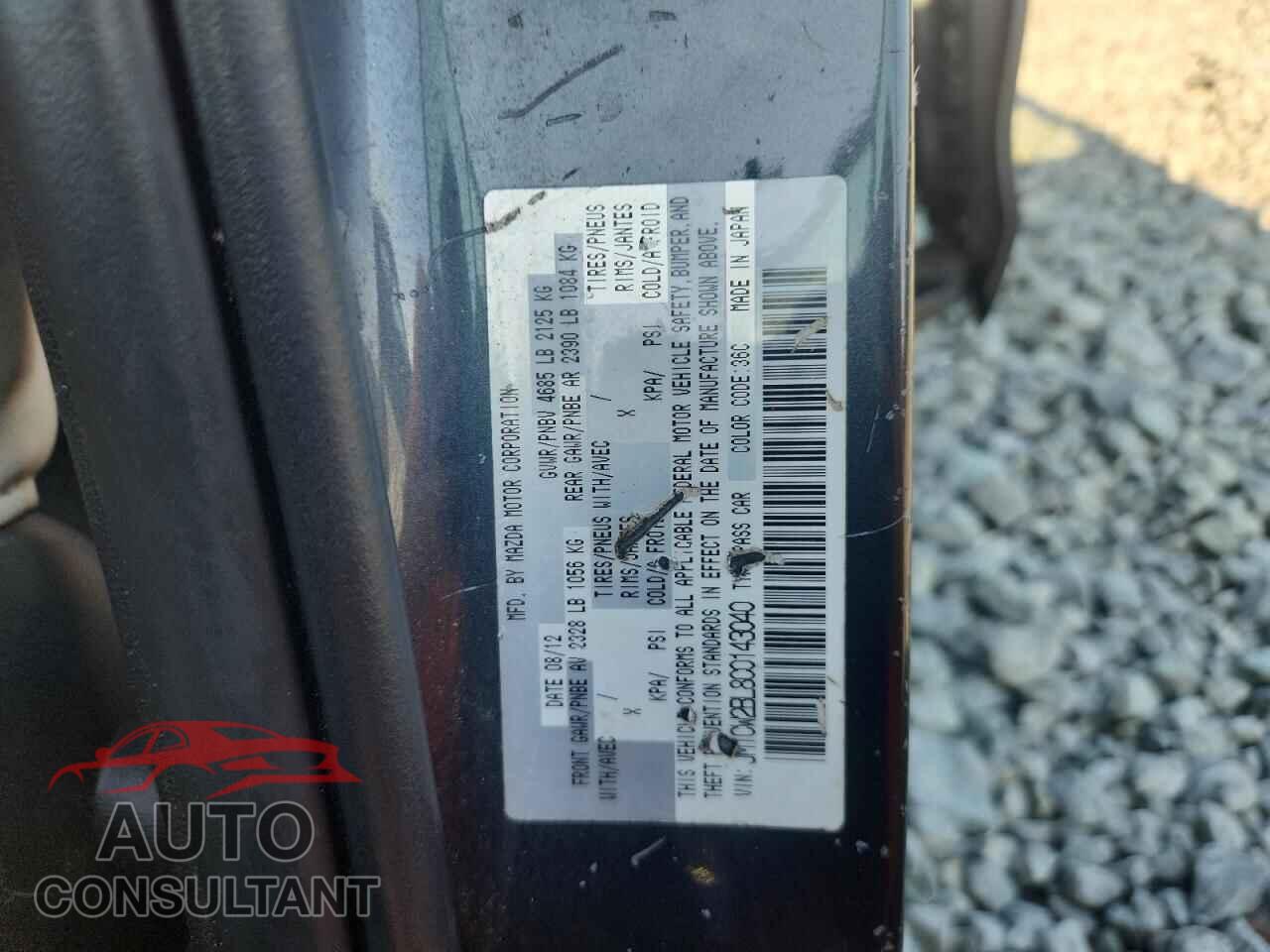 MAZDA 5 2012 - JM1CW2BL8C0143040
