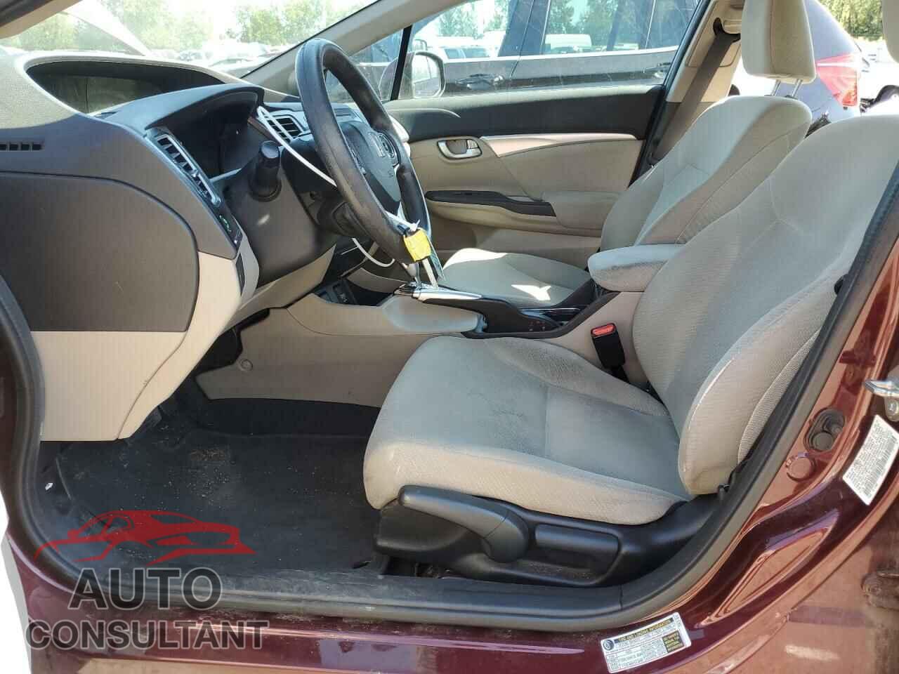 HONDA CIVIC 2013 - 19XFB2F83DE274660