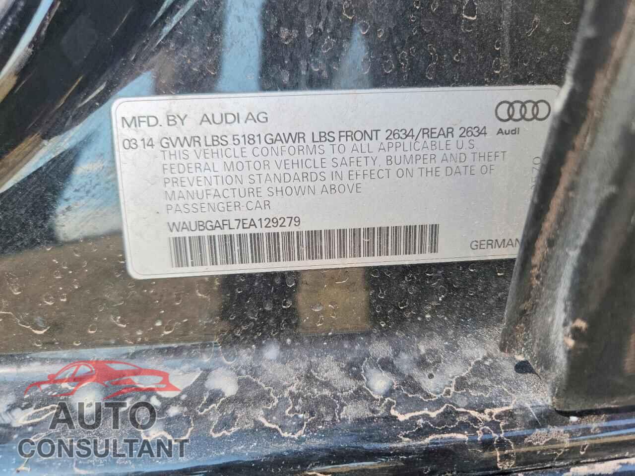 AUDI S4/RS4 2014 - WAUBGAFL7EA129279