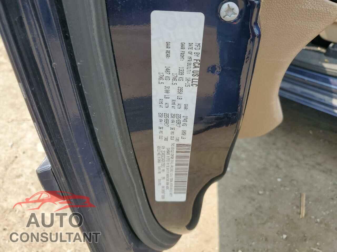 DODGE CARAVAN 2016 - 2C4RDGCG4GR175915