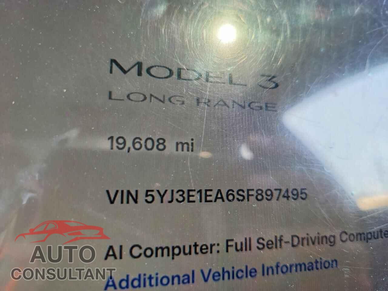 TESLA MODEL 3 2025 - 5YJ3E1EA6SF897495