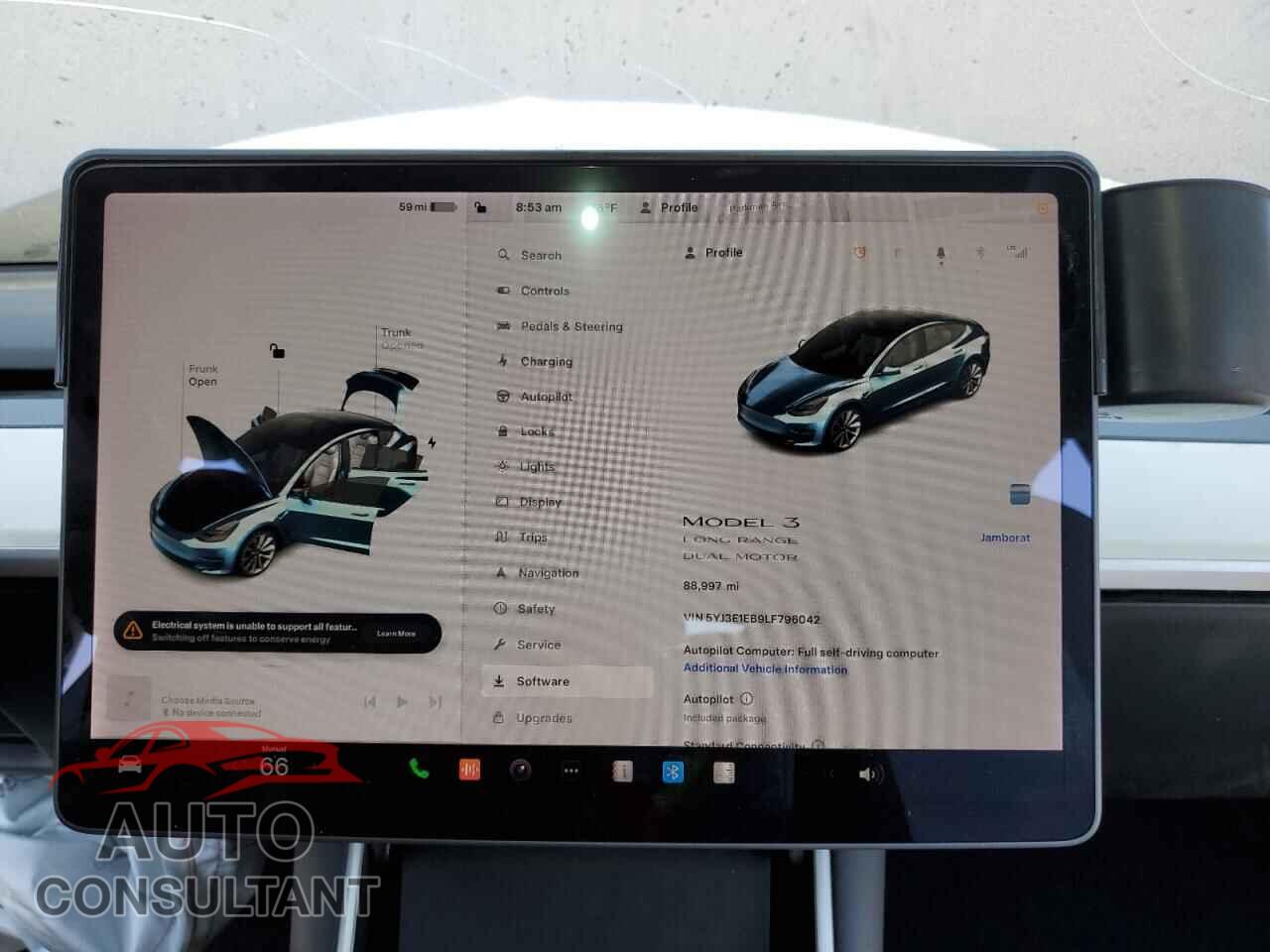TESLA MODEL 3 2020 - 5YJ3E1EB9LF796042