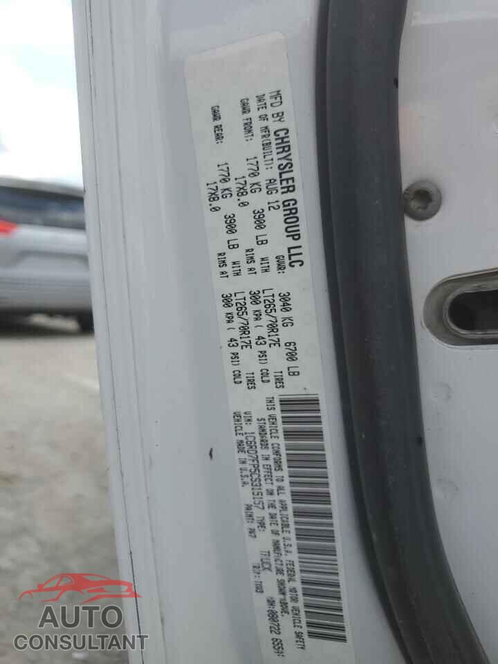 DODGE RAM 1500 2012 - 1C6RD7FP5CS315157