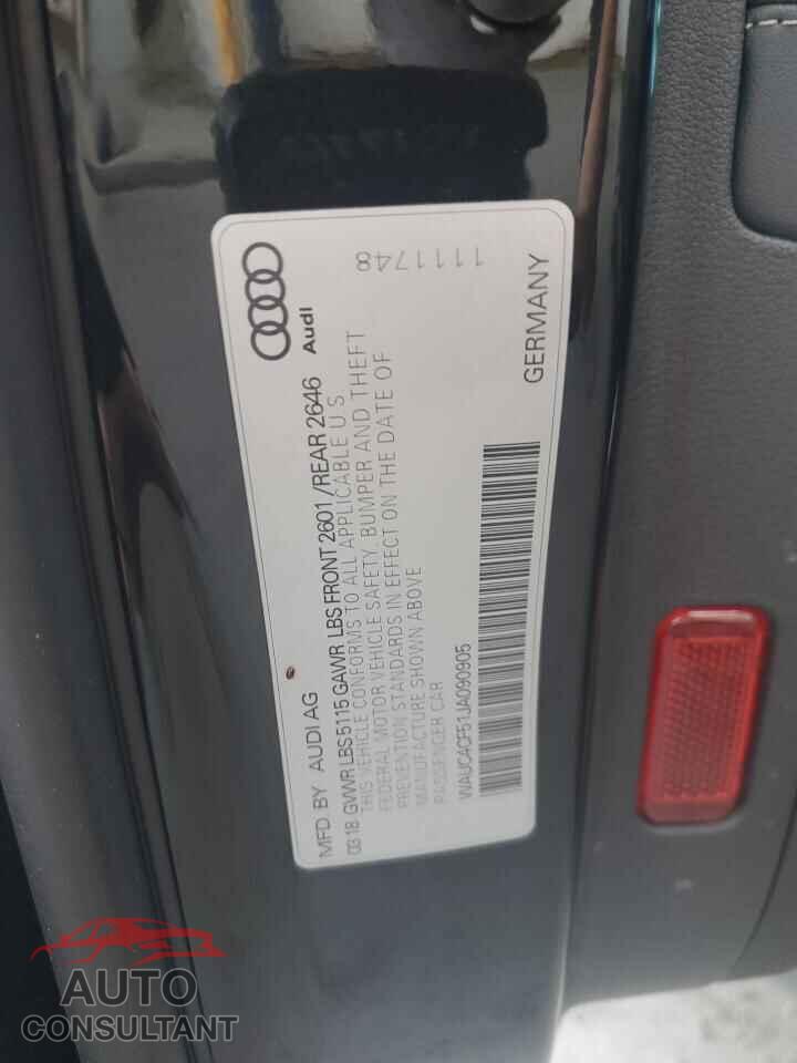 AUDI S5/RS5 2018 - WAUC4CF51JA090905