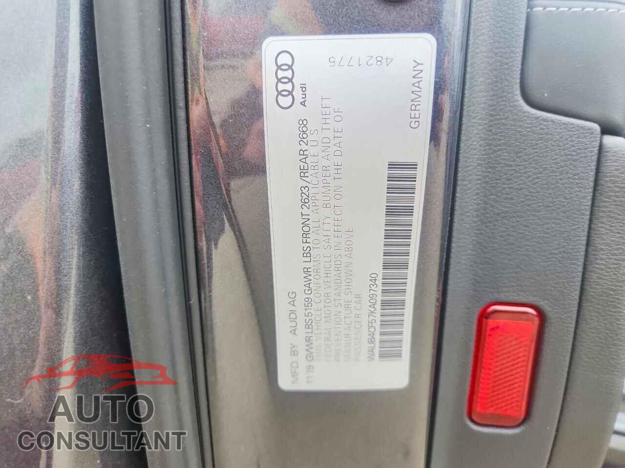 AUDI S5/RS5 2019 - WAUB4CF57KA097340