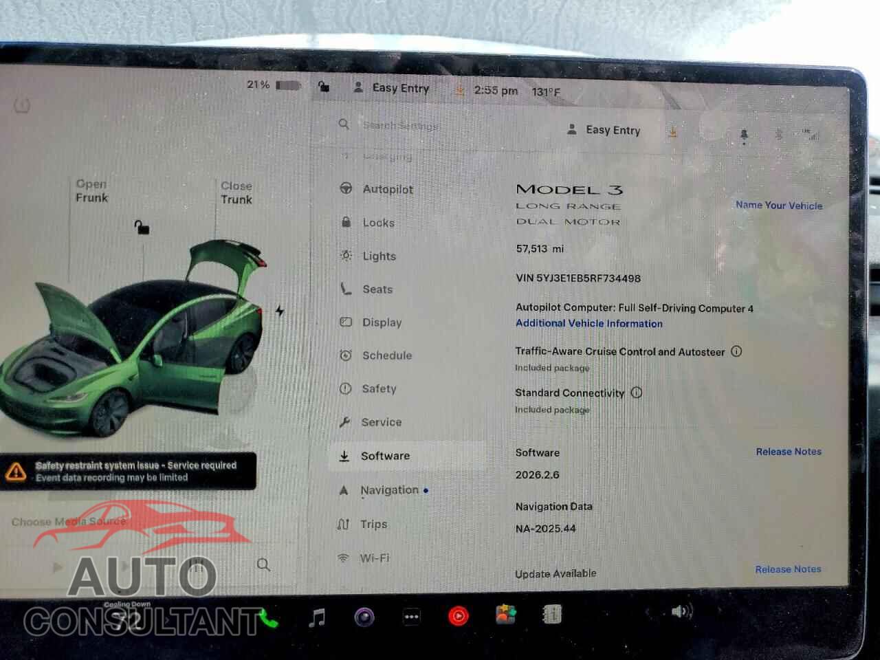 TESLA MODEL 3 2024 - 5YJ3E1EB5RF734498