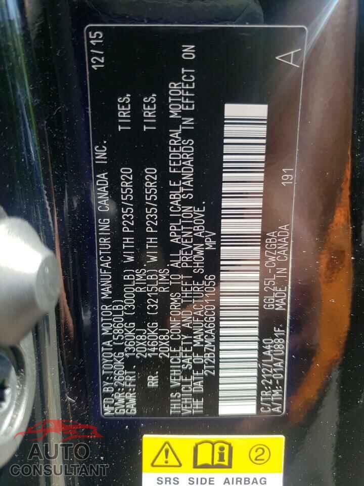 LEXUS RX350 2016 - 2T2BZMCA6GC011056