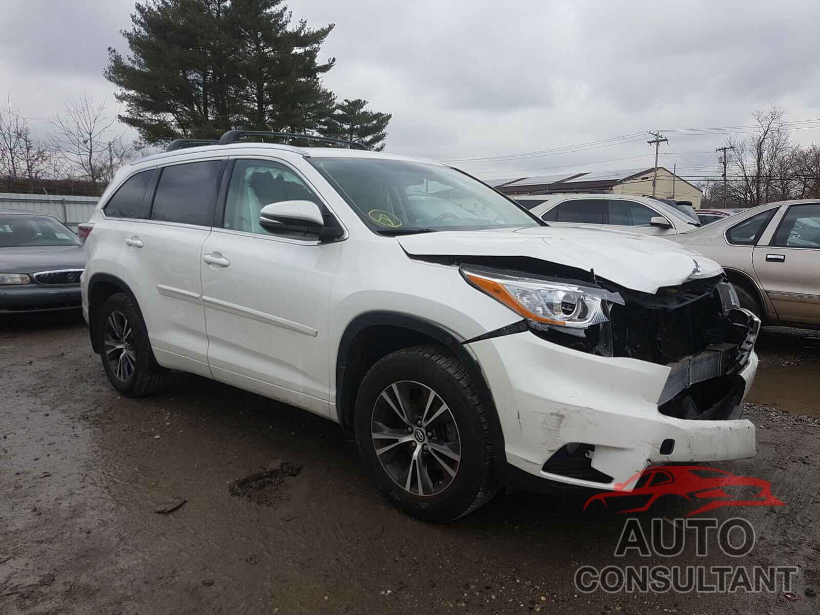 TOYOTA HIGHLANDER 2016 - 5TDJKRFH0GS339980