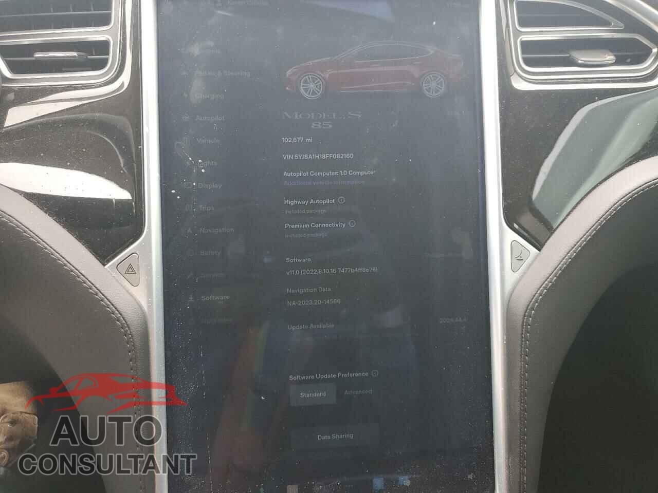 TESLA MODEL S 2015 - 5YJSA1H18FF082160