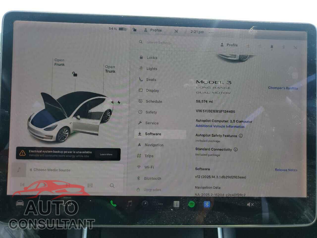 TESLA MODEL 3 2018 - 5YJ3E1EB1JF134405