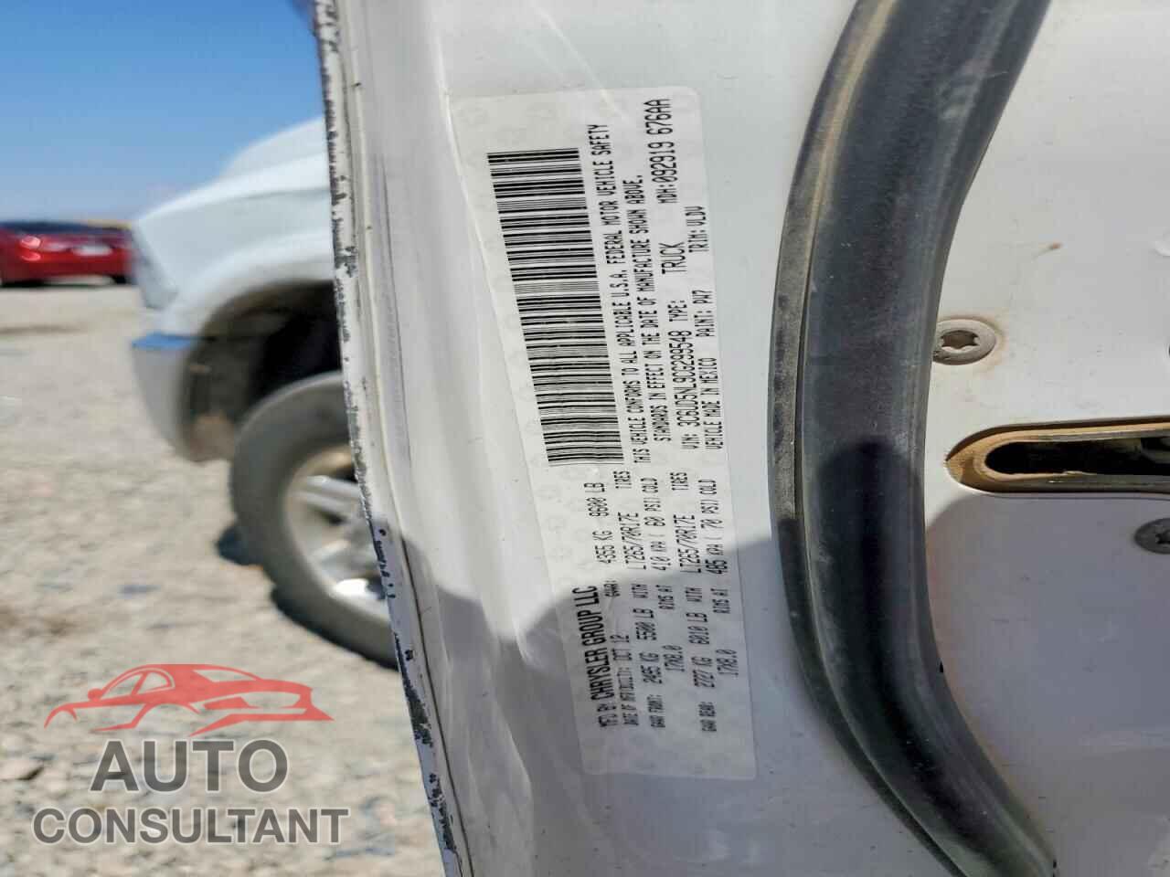 DODGE RAM 2500 2012 - 3C6UD5NL9CG299548