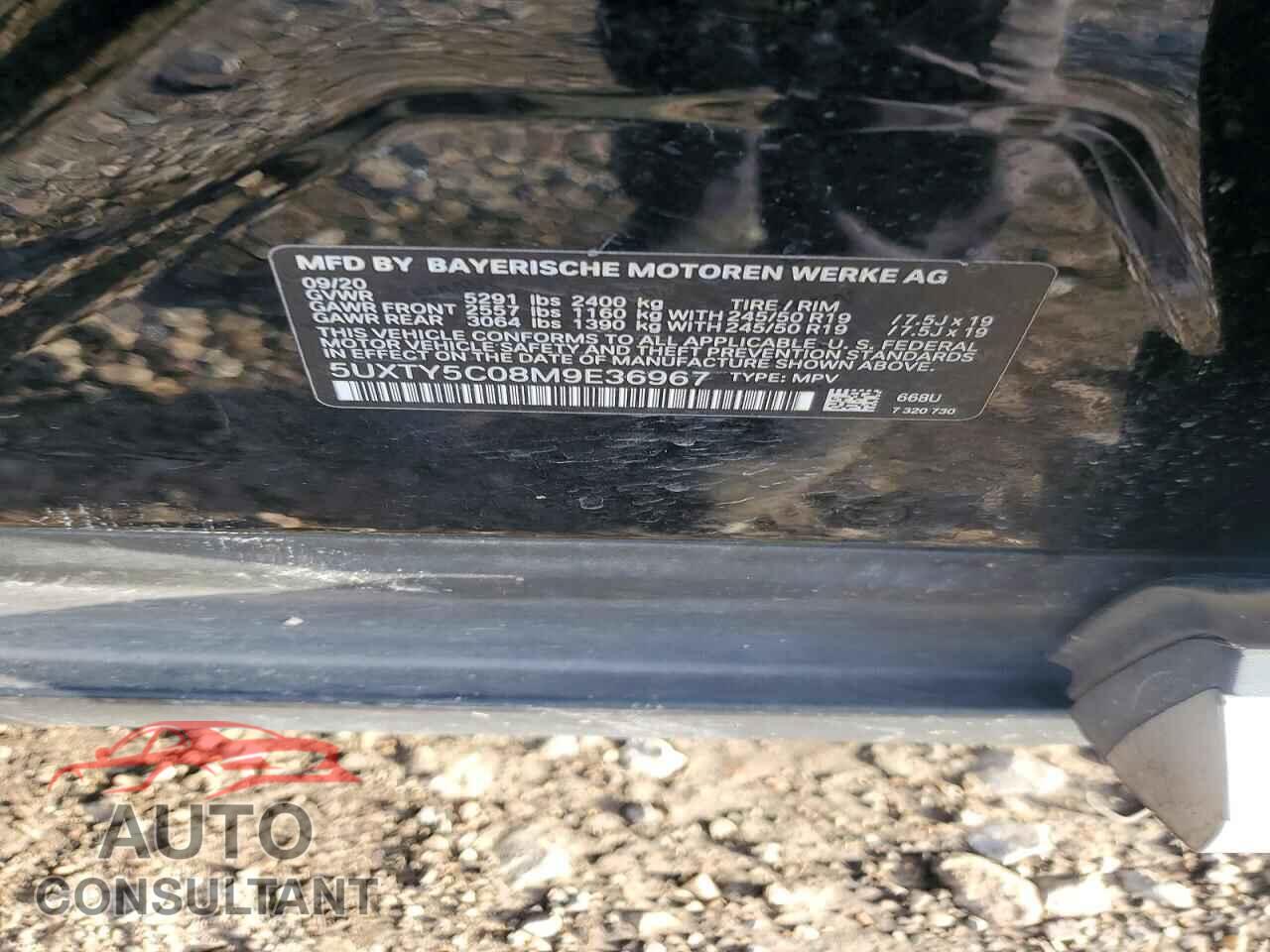 BMW X3 2021 - 5UXTY5C08M9E36967