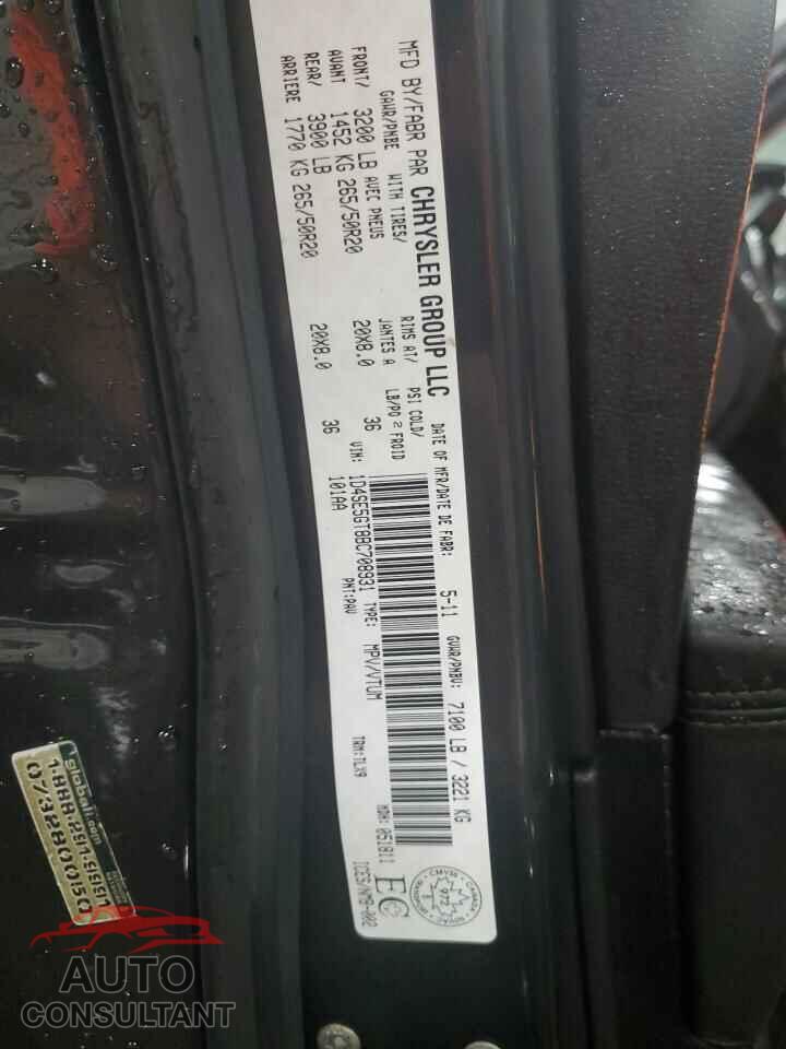 DODGE DURANGO 2011 - 1D4SE5GT8BC708931