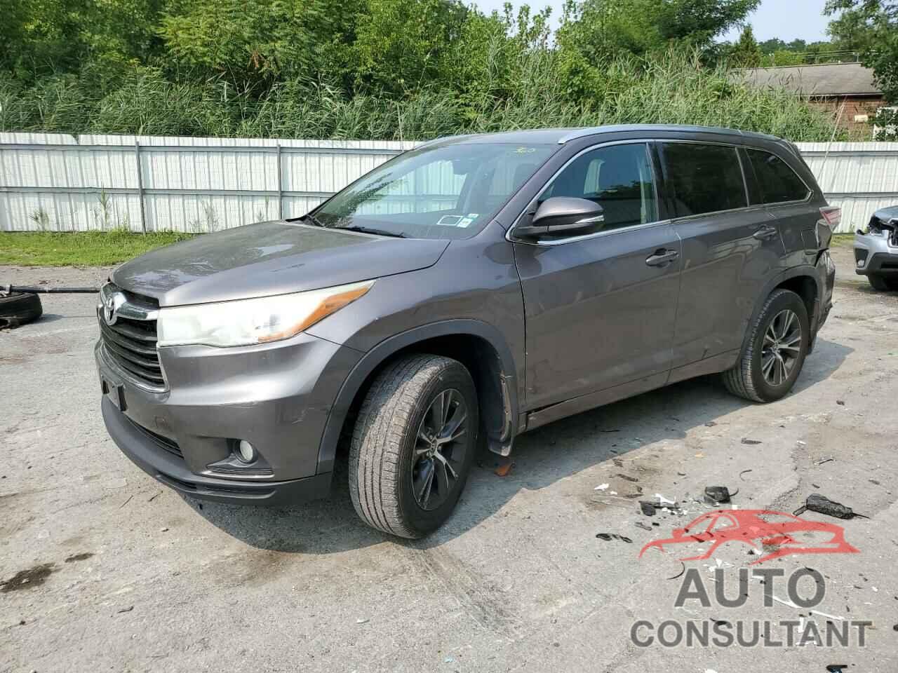 TOYOTA HIGHLANDER 2016 - 5TDJKRFH3GS231983