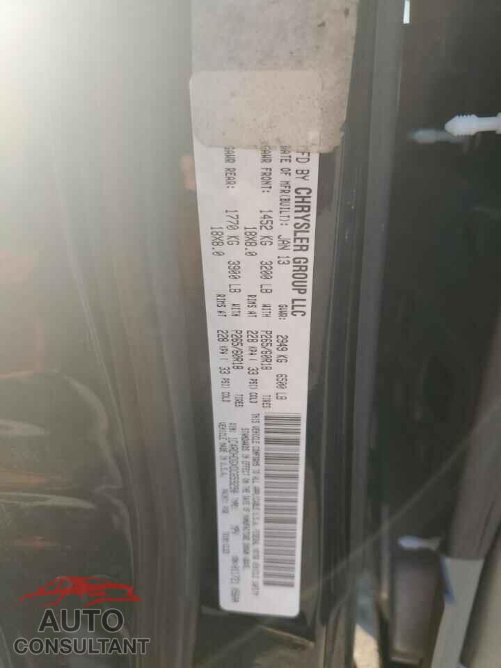 DODGE DURANGO 2013 - 1C4RDHDGXDC659290