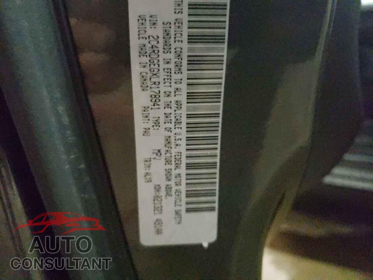 DODGE CARAVAN 2020 - 2C4RDGEGXLR178941