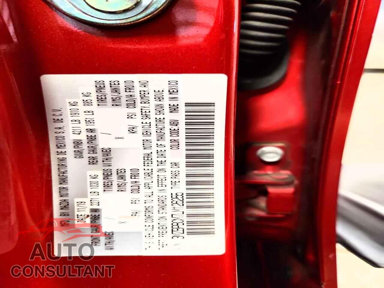 MAZDA 3 2020 - 3MZBPBCM7LM126255