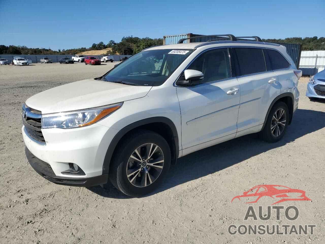 TOYOTA HIGHLANDER 2016 - 5TDJKRFH4GS323071