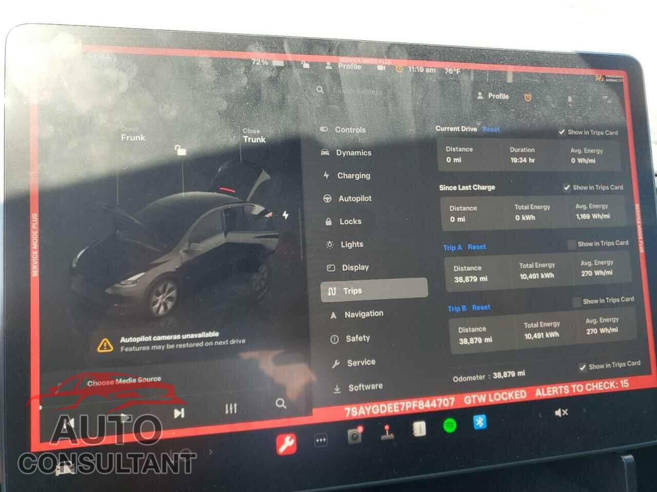 TESLA MODEL Y 2023 - 7SAYGDEE7PF844707