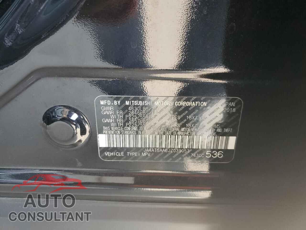 MITSUBISHI ECLIPSE 2018 - JA4AT5AA6JZ039053