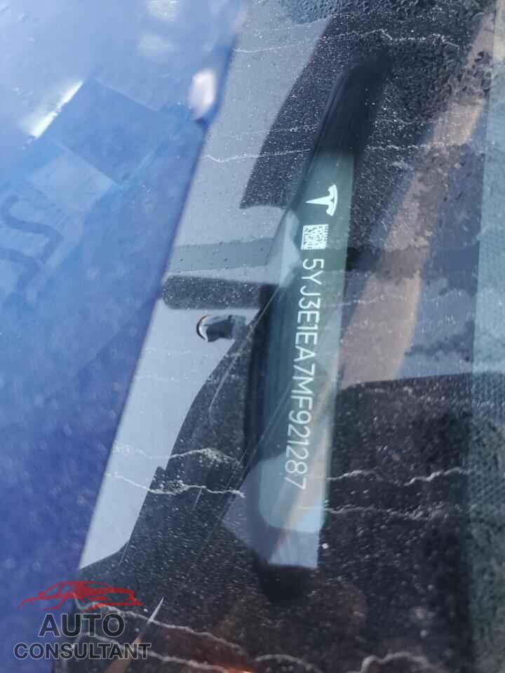 TESLA MODEL 3 2021 - 5YJ3E1EA7MF921287