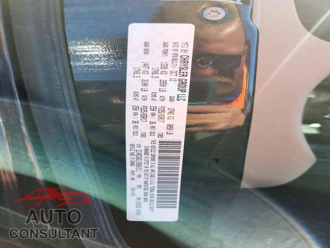DODGE CARAVAN 2013 - 2C4RDGBG1DR601511