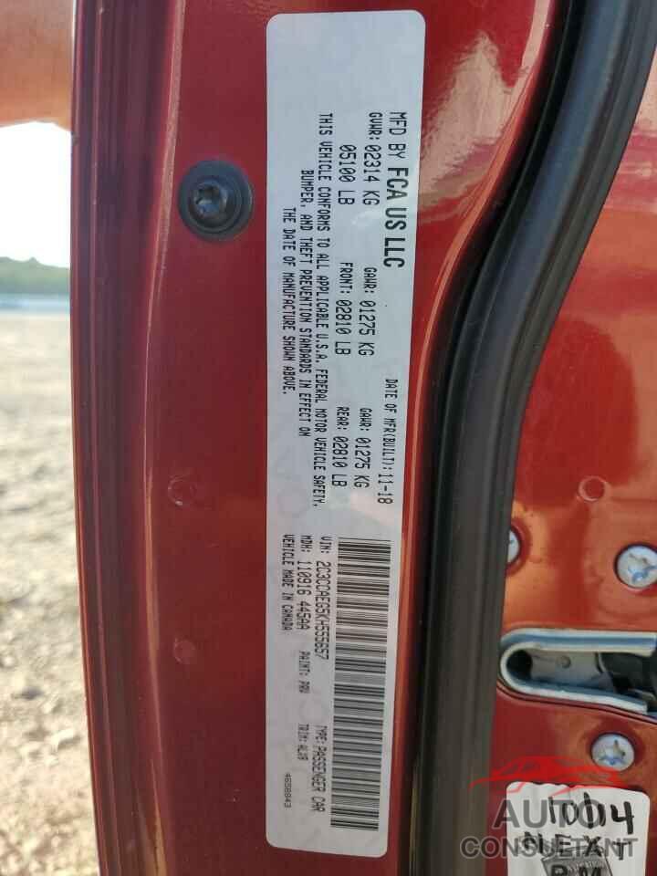 CHRYSLER 300 2019 - 2C3CCAEG5KH555657