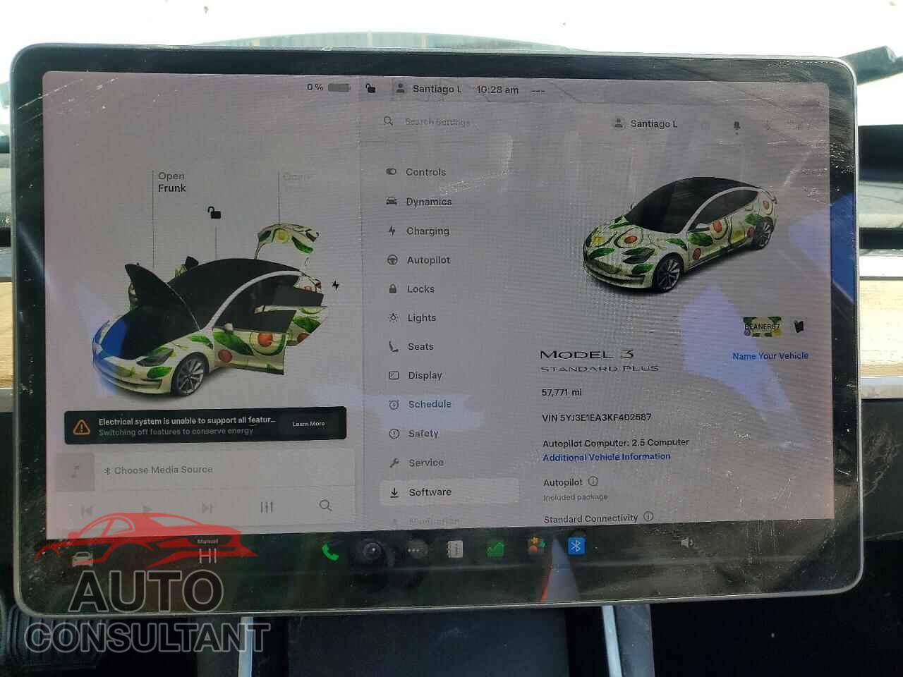 TESLA MODEL 3 2019 - 5YJ3E1EA3KF402587