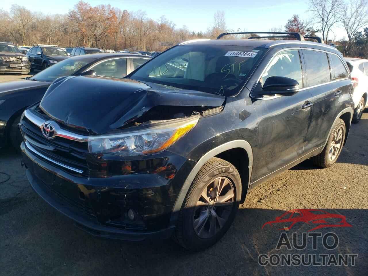 TOYOTA HIGHLANDER 2015 - 5TDJKRFHXFS117073