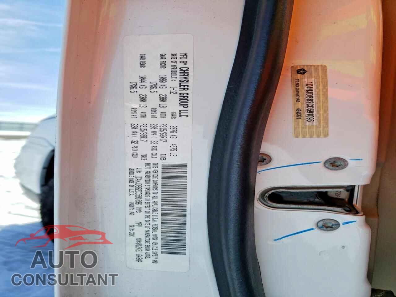 JEEP COMPASS 2012 - 1C4NJDBB2CD591096