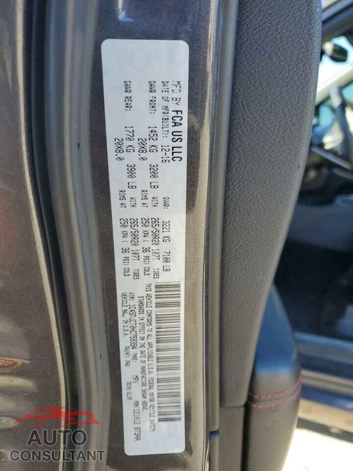 DODGE DURANGO 2017 - 1C4SDJCT0HC759394