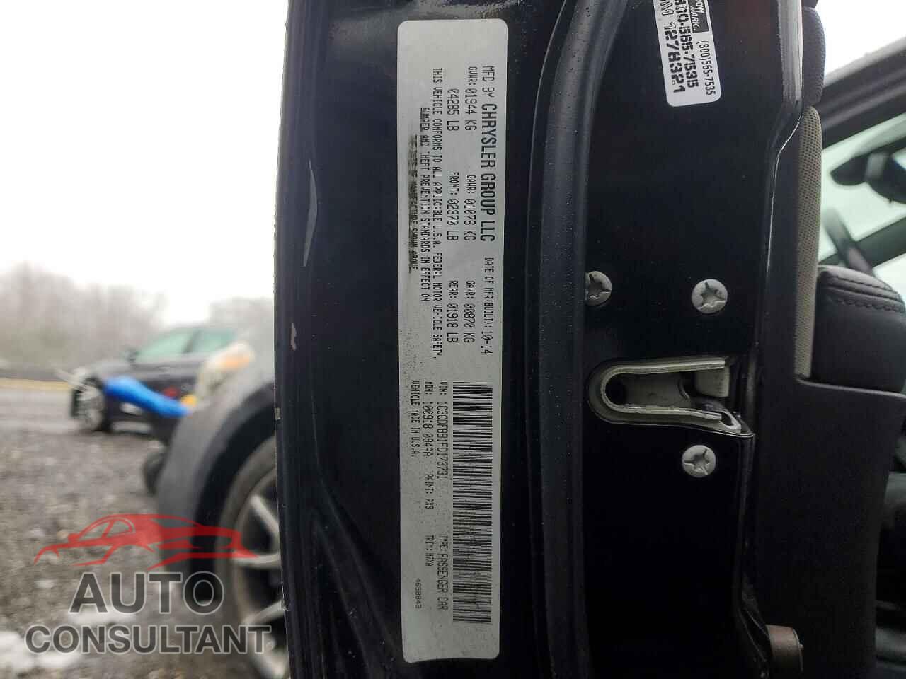 DODGE DART 2015 - 1C3CDFBB1FD173731