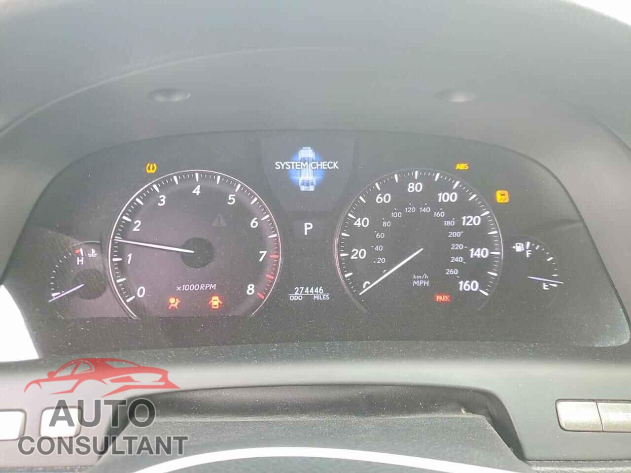 LEXUS LS460 2010 - JTHBL5EF7A5101615