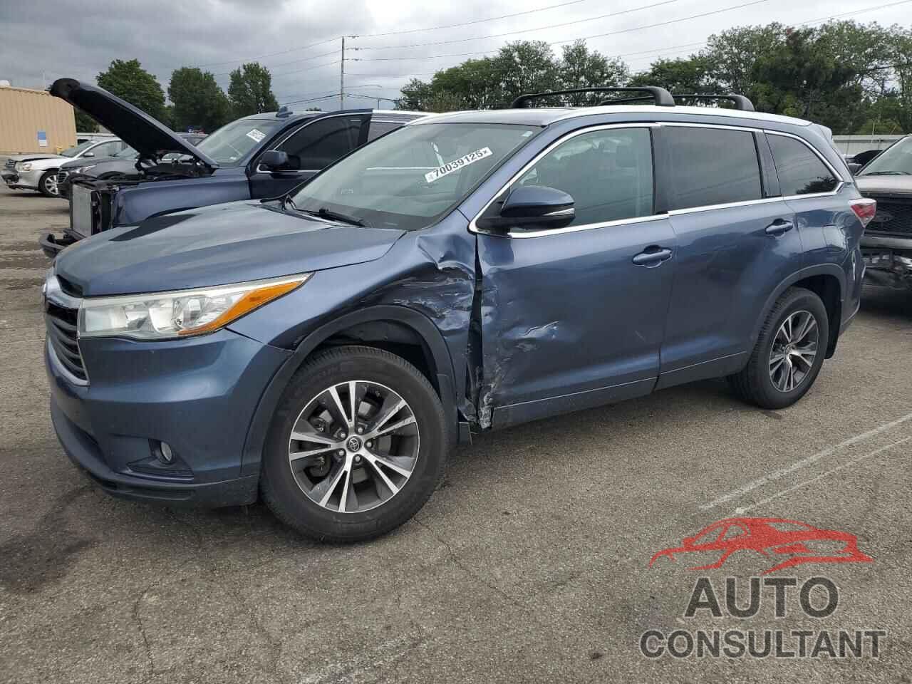 TOYOTA HIGHLANDER 2016 - 5TDJKRFH6GS301671