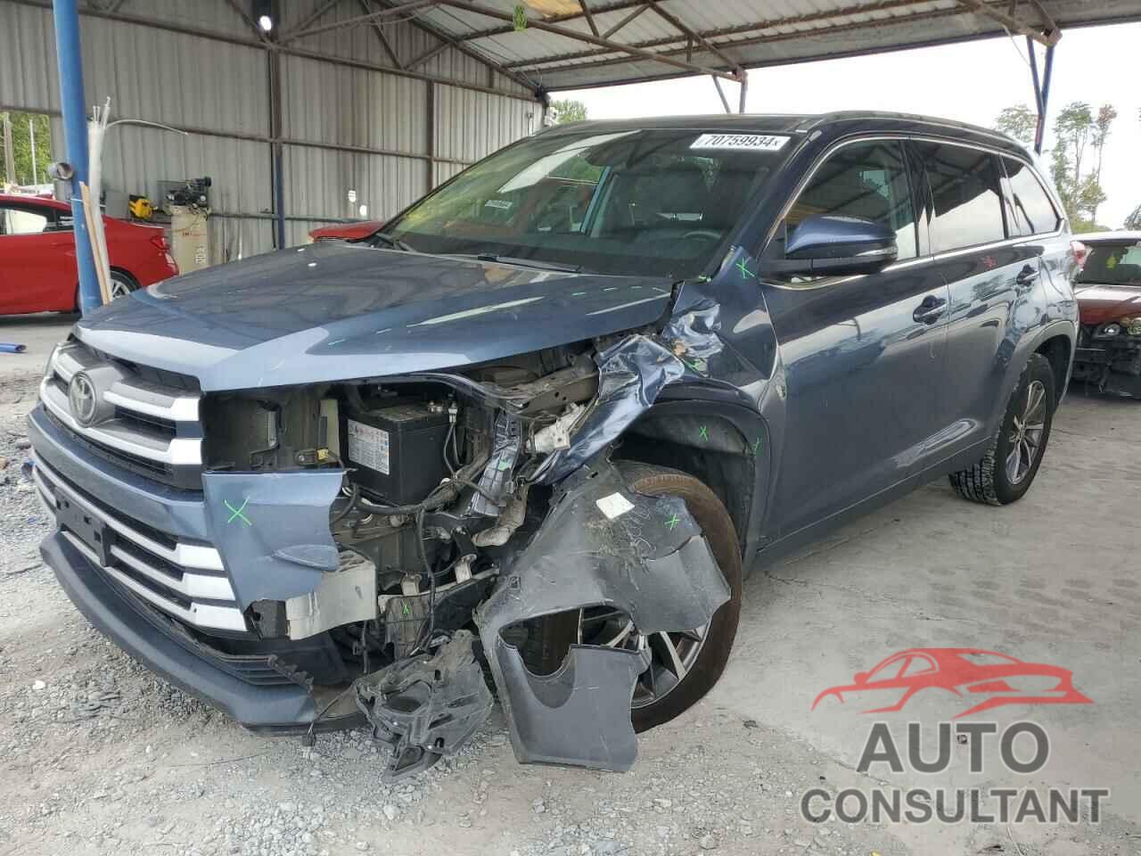 TOYOTA HIGHLANDER 2019 - 5TDKZRFH7KS298224